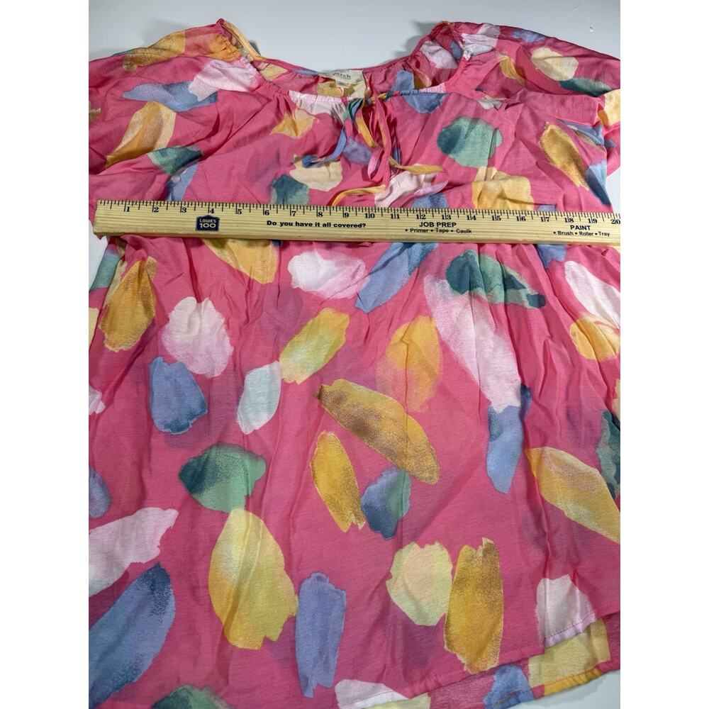 Perch By Blu Pepper Pink Shirt Top Blouse Women's 1XL Colorful - Picture 3 of 7